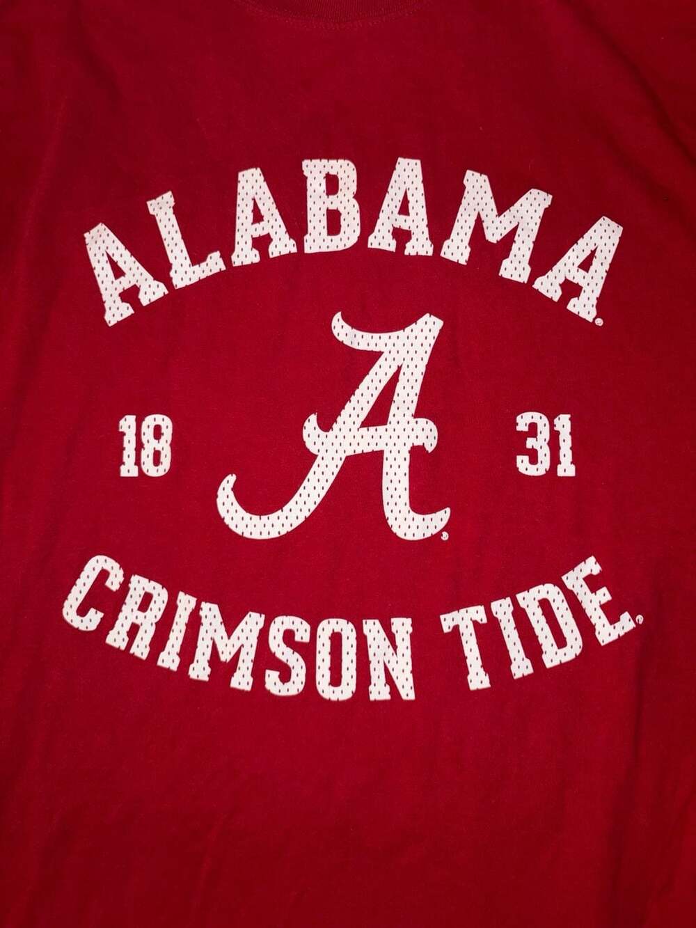 Jerzees Alabama Crimson Tide Long Sleeve T-Shirt Size M Red